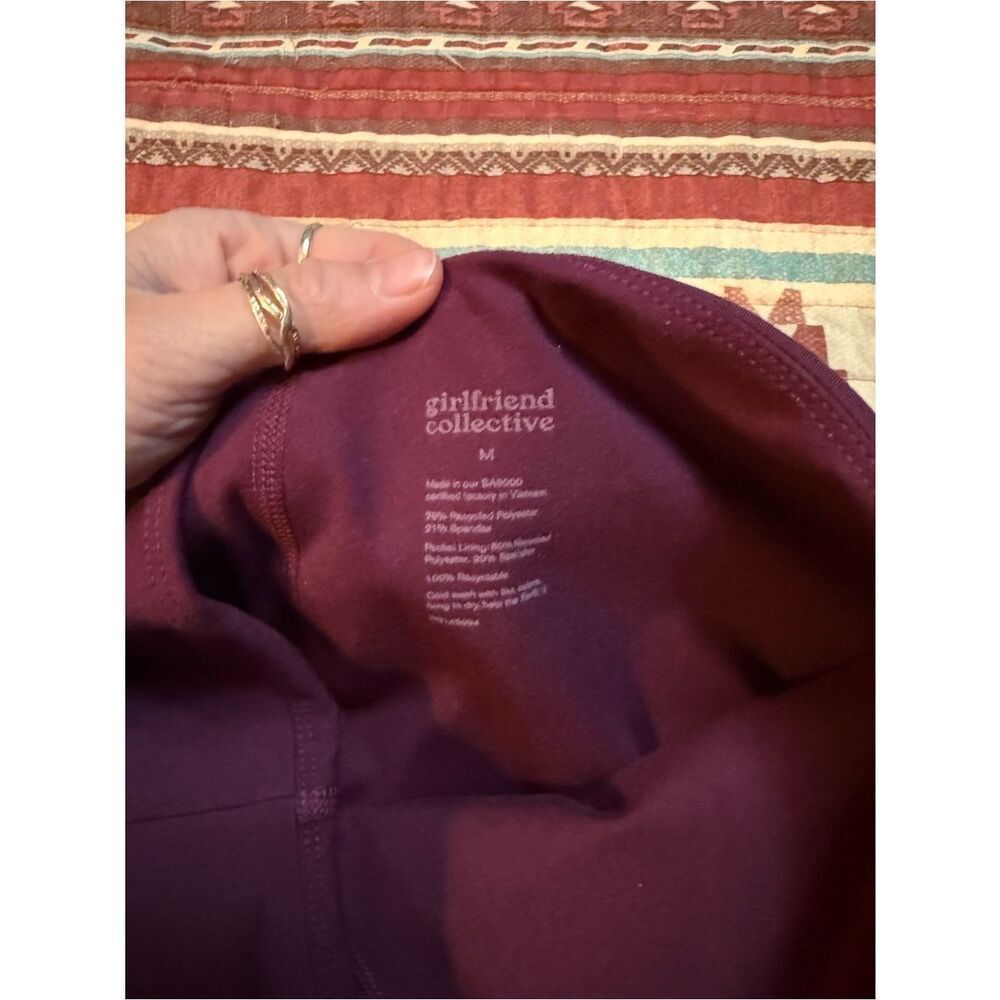 girlfriend collective plum/maroon skort size medium - Picture 2 of 8